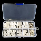 180pcs XH Plug Male & Female JST Aerial Docking XH2.54 2p 3p 4p 5 Pin 2.54mm Wire Cable Connector for Battery Charging Cable DIY