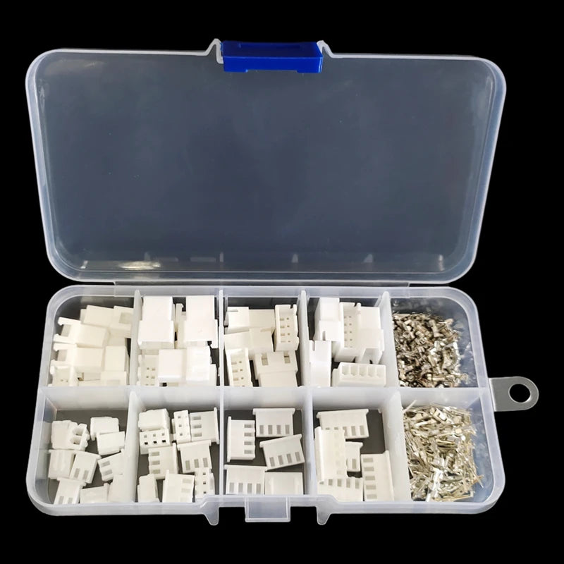 180pcs XH Plug Male & Female JST Aerial Docking XH2.54 2p 3p 4p 5 Pin 2.54mm Wire Cable Connector for Battery Charging Cable DIY