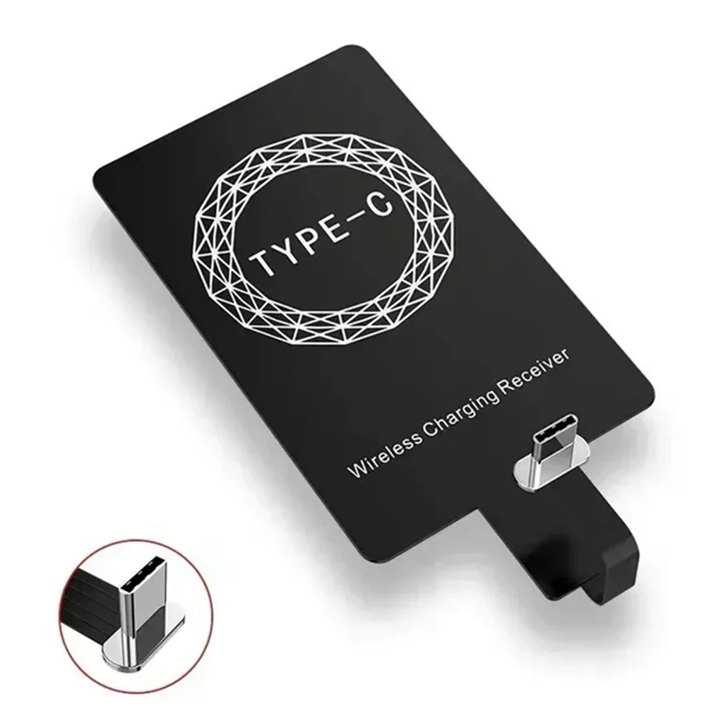 Type-C Wireless Charging Receiver Type C Fast Wireless Charger Adapter for Samsung Huawei Xiaomi