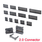 Gray Flat Ribbon Cable 1.27MM 2.0MM 2.54MM Pitch AVR 20cm Data Line Wire FC-6/8/10/12/14/16/20/24/26/30/34/40/50P Pin Connector