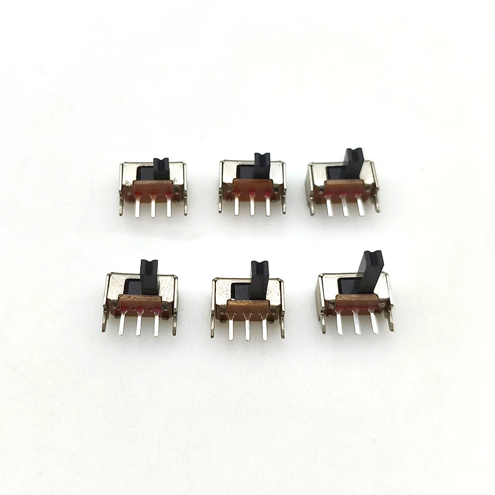 20Pcs SK12D07VG/SS12D00/SS12F15 Toggle Switch 3 Pin 1P2T PCB Slide Switch DIP ON-OFF Handle High:2mm/3mm/4mm/5mm/6mm