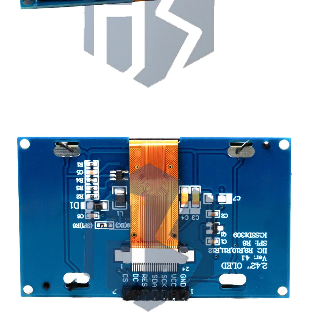 ‌2.42 Inch SSD1309 OLED Display Module 128x64 HD Screen - SPI/I2C Dual Interface 7-Pin Compatible with for Arduino UNO R3