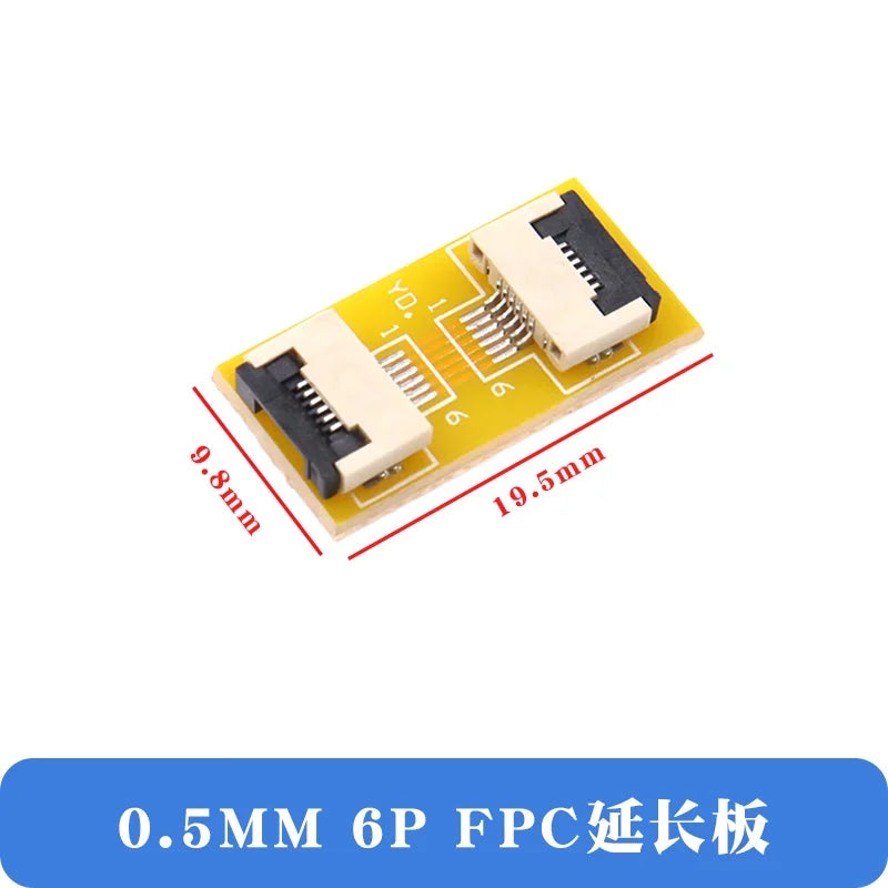 2Pcs FFC/FPC Flexible Cable Extension Board Adapter 0.5MM Pitch 4P/8/10/12/14/16/20/24/30/40/50/60/64Pin
