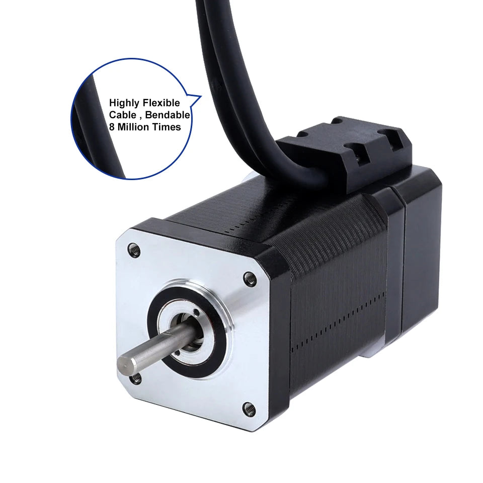 STEPPERONLINE Nema 17 Closed Loop Stepper Motor Kit 0.8Nm Nema17 Stepper Motor and Servo Driver CNC Kits