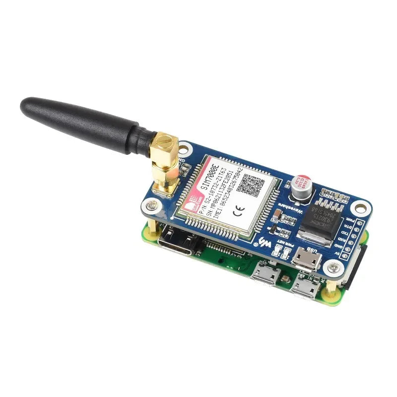 SkyDElWaveshare SIM7000E NB-IoT / Cat-M / EDGE / GPRS HAT For Raspberry Pi, GNSS, For Europe, Africa, Australia, Southeast Asia