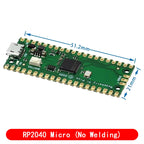 Raspberry Pi Pico Board RP2040 Dual-Core 264KB ARM Low-Power Microcomputers High-Performance Cortex-M0+ Processor