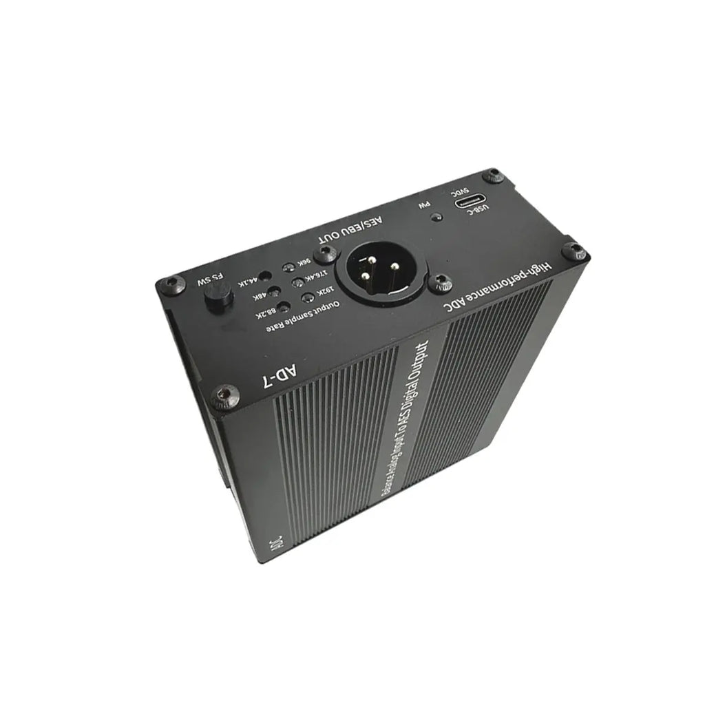 AU47-AES/EBU Analog-to-Digital Audio Converter Digital Audio Encoder Balanced Stereo Output 24 Bit 192K