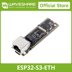 Waveshare ESP32-S3 ETH Development Board, Optional For PoE Module And Camera Module, Onboard TF Card Slot, Camera Interface