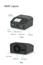 ToolkitRC M6AC 15A 300W Multifunctional LiPo Battery Charger Smart 1-6S Balance for RC Models - High Power RC Accessory