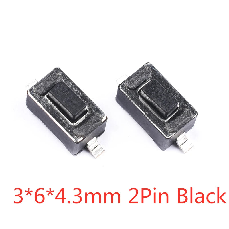 20Pcs SMD Tactile Switch Micro Push Button Silicone Key 3x4 3x6 4x4mm 2Pin 4Pin Electronic Component Switchs