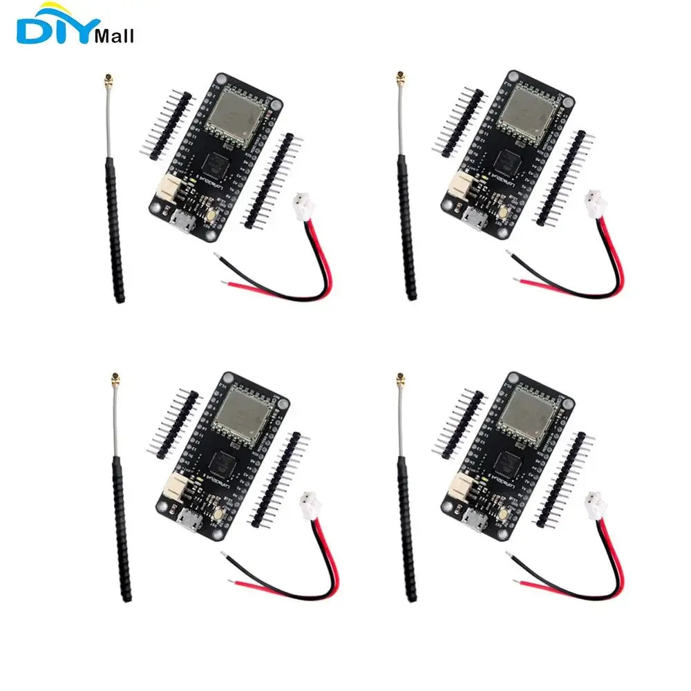 4Pcs LoRa32u4 II Development Board 868MHz 915MHz Lora Module IOT SX1276 Wifi Transceiver Module Antenna JST Connector
