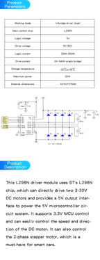 L298N motor driver board module DC stepper motor motor smart car robot accessories TB6612FNG