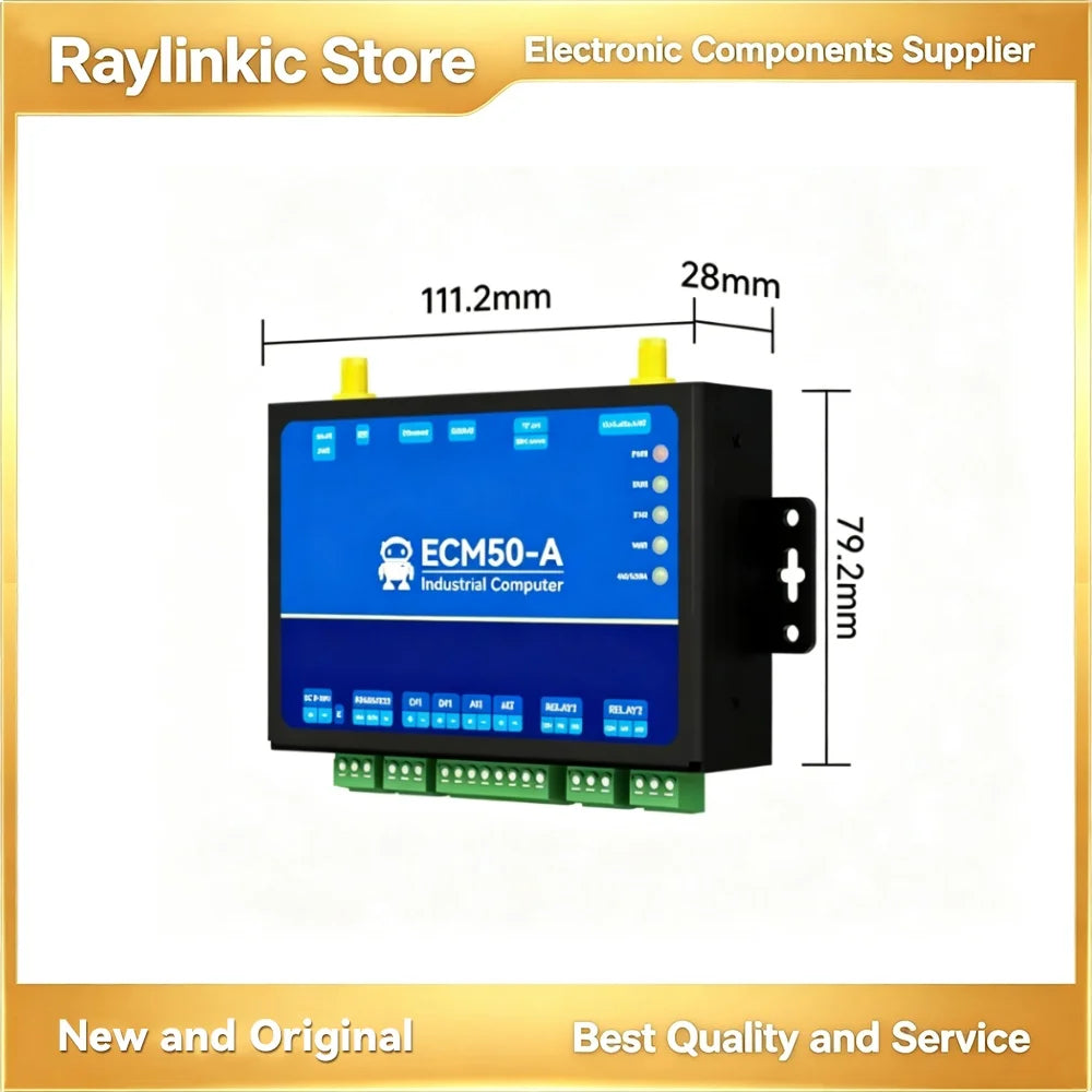 Industrial Control Computer RS485 RS232 ESP32 Python EBYTE ECM50 Gateway RTU Modbus Ethernet LoRa 2D1 2AI 2DO IO Ports