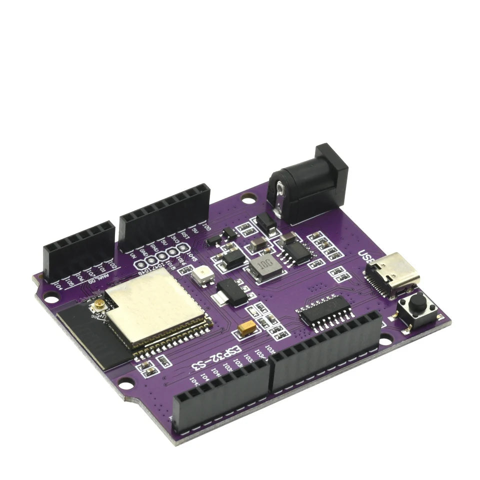 D1 R3 Board for ESP32-S3, WiFi BT-Compatible Flash N8R2 N16R8, CH340 Wireless Module Compatible with UNO ESP-32 Dev Board