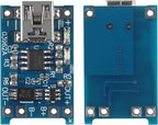 10pcs 5V 1A 18650 Lithium Battery Charging Board TP4056 Lithium Charging Mini/Micro USB Type C Charge Module With Protect