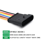 5/20/100 Sets 1/2/3/4/5/6 Pin Way Waterproof Electrical Wire Connector Plug 1.5mm Terminals 2Pin HID Plug Auto Xenon Lamp Plug