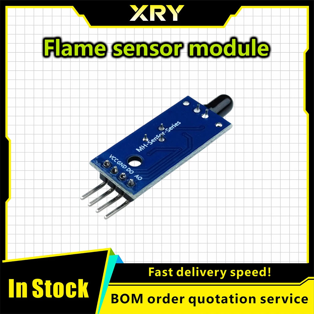 LM393 3/4 Pin IR Flame Detection Sensor Module Fire Detector Infrared Receiver Module for arduino Diy Kit