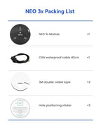 CUAV CUAV New NEO 3X GPS Module U-BLOX M9N GNSS DroneCAN RM3100 Compass IP66 Waterproof For PX4 ArduPilot UAV Controller