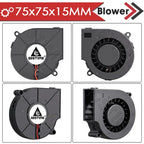 Gdstime 5015 24v Fan 4010 Snail Fan 2PIN DC 5V 12V 3D Printer Mini Fan 7015 7530 Cooling Fan 3010 5020 Turbo Fan Radial Cooler