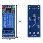 1 Channel One Way 5V 12V Low Level Trigger Relay Module Microcontroller Development Expansion Board  For Arduino PIC AVR DSP ARM