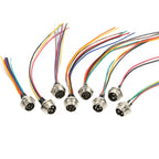 1pcs GX12 GX16 Butt Joint 2/3/4/5/6/7/8/9/10 Pin Waterproof Aviation Plug Connector With 18cm Wire Cable Connector Air Plug