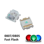 100pcs 0805 RGB colorful 2.0*1.8*0.8mm Multicolor Flicker 0807 RGB Diode LED Lamps Blinking Slow/Fast Flashing with IC