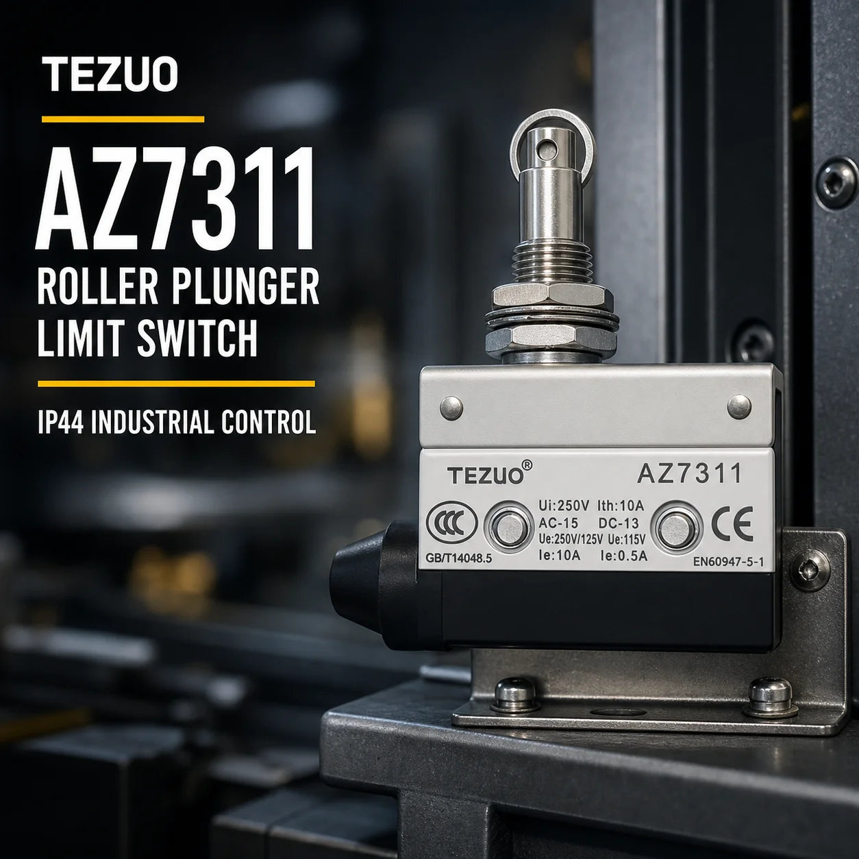TEZUO AZ7311 IP44 Limit Switch Micro Travel Switch for Industrial Automation