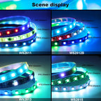 WS2812B WS2811 WS2813 WS2815 RGB LED Strip WS2812 Individually Addressable 30/60/144pixels/Leds/M Tape Light IP30/65/67 DC5V/12V