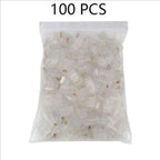 50/100 Pieces 8P8C RJ45 Clear Pass Through Connectors Modular Plug for Network CAT5 LAN Professional and High Quality