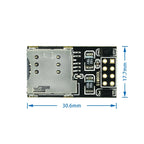 SIM800L GPRS GSM module micro sim card serial TTL frequency of four core plates ESP8266 ESP32