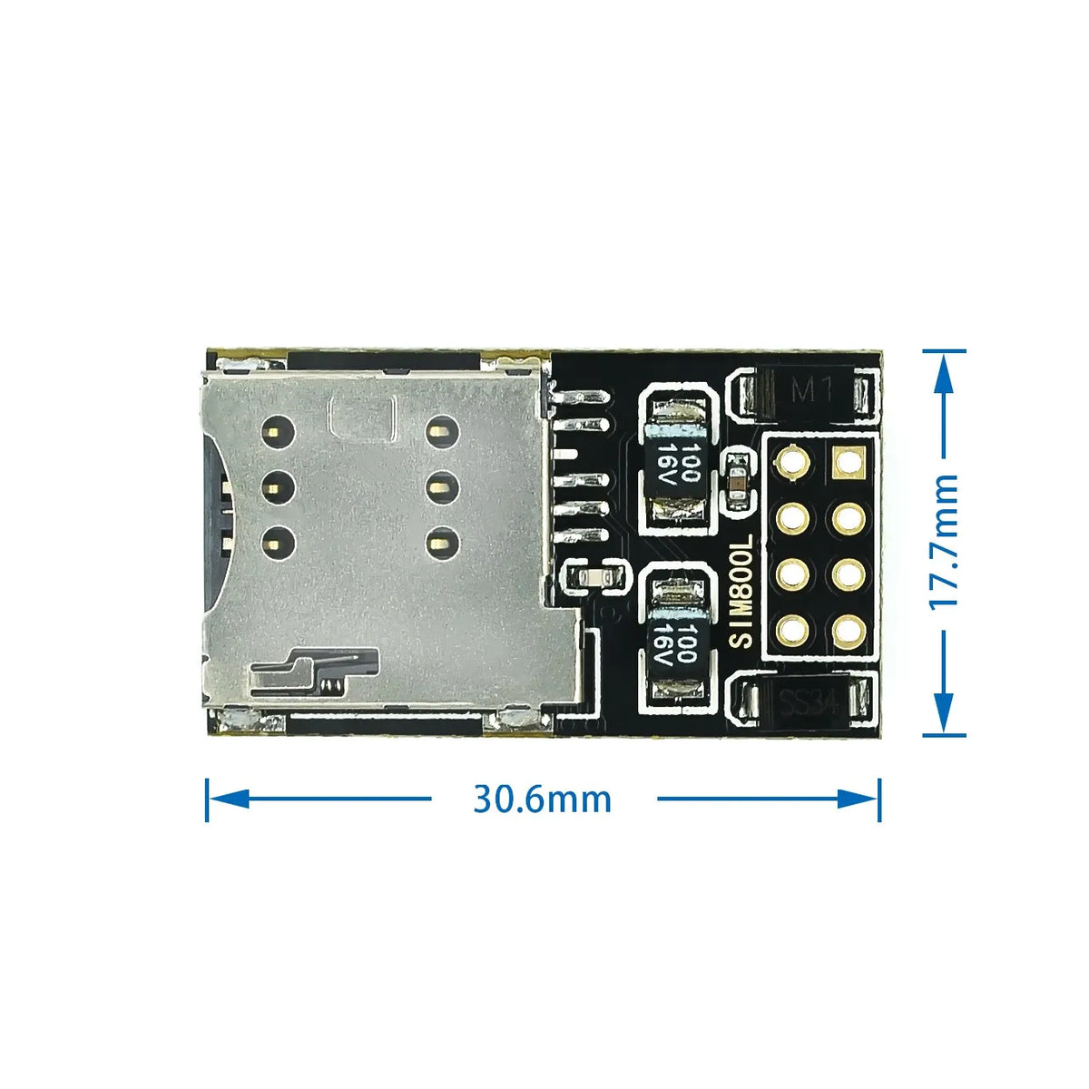 SIM800L GPRS GSM module micro sim card serial TTL frequency of four core plates ESP8266 ESP32