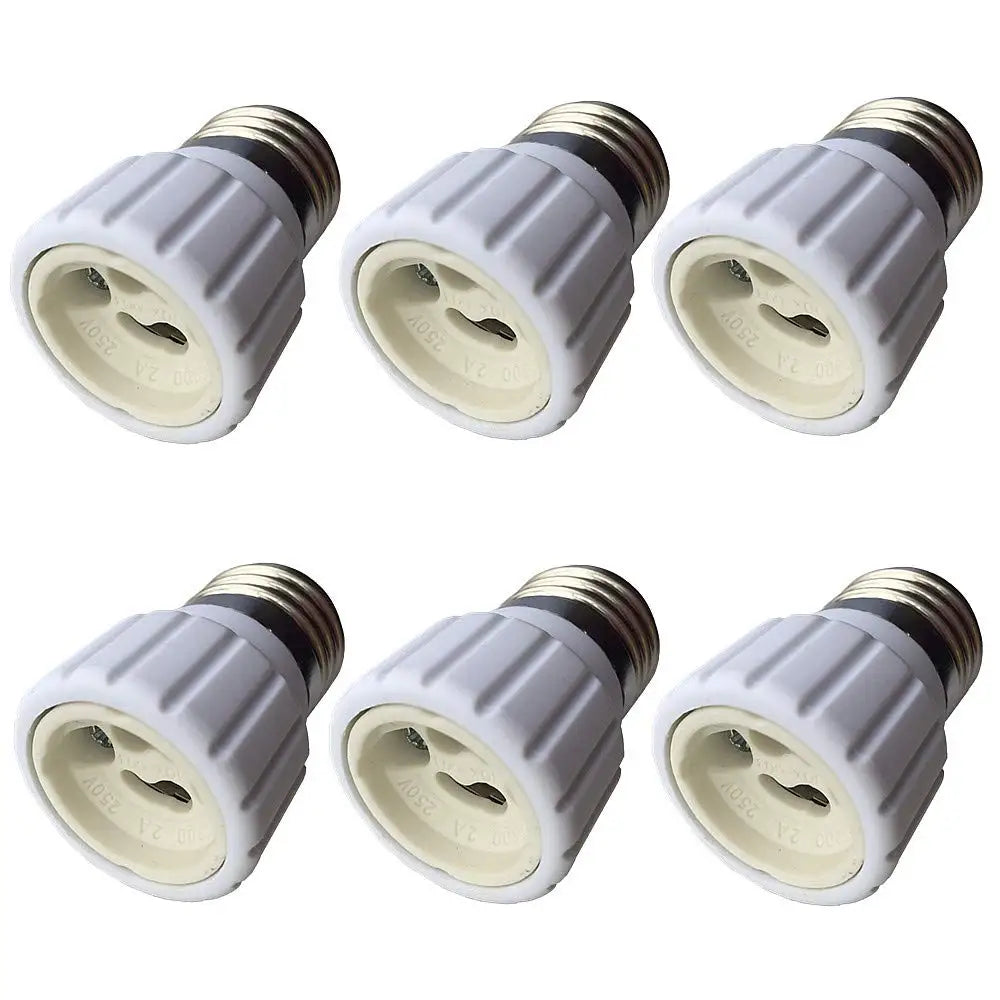 2pc E27 to GU10 Adapter E26 to Gu10 LED Spotlight Lamp Base Converter Ceramic High Temp Resist Gu10 Halogen Light Socket Adapter