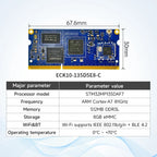 STM32MP135 Core Board ARM Cortex-A7 256MB/512MB 1GHz CDEBYTE ECK10-135 DDR3L Linux Dual Gigabit Ethernet SODIMM WiFi BLE