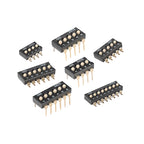 5Pcs Slide Type Switch Module 1 2 3 4 5 7 8 10PIN /1.27/2.54mm Position Way SMD/DIP Pitch Toggle Switch Snap Switch Dial Switch