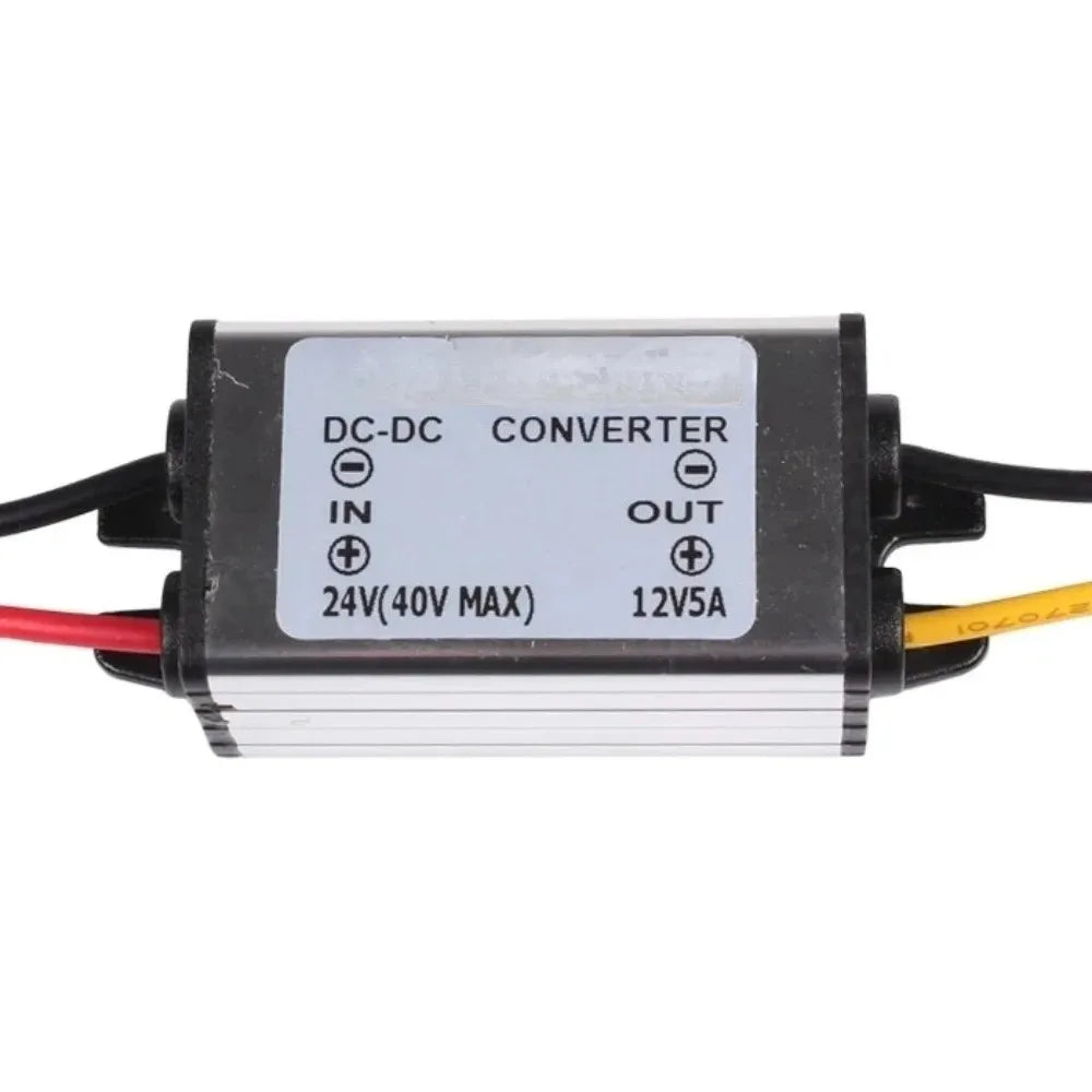 DC 24V To 12V 5A 60W Regulator Power Supply Module Buck Transformer Step Down Voltage Converter for Golf Cart Truck Waterproof