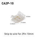 SMD Crystal Joint 2 3 4 5Pin LED Wire Connectors Solderless For 5mm 8mm 10mm Quick Terminal Block Strip Light Wire Connection