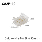 SMD Crystal Joint 2 3 4 5Pin LED Wire Connectors Solderless For 5mm 8mm 10mm Quick Terminal Block Strip Light Wire Connection