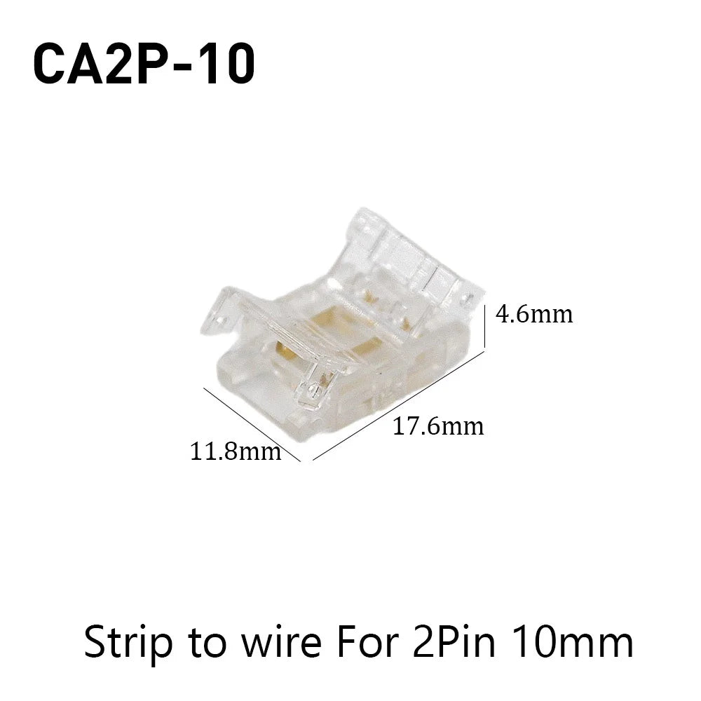 SMD Crystal Joint 2 3 4 5Pin LED Wire Connectors Solderless For 5mm 8mm 10mm Quick Terminal Block Strip Light Wire Connection