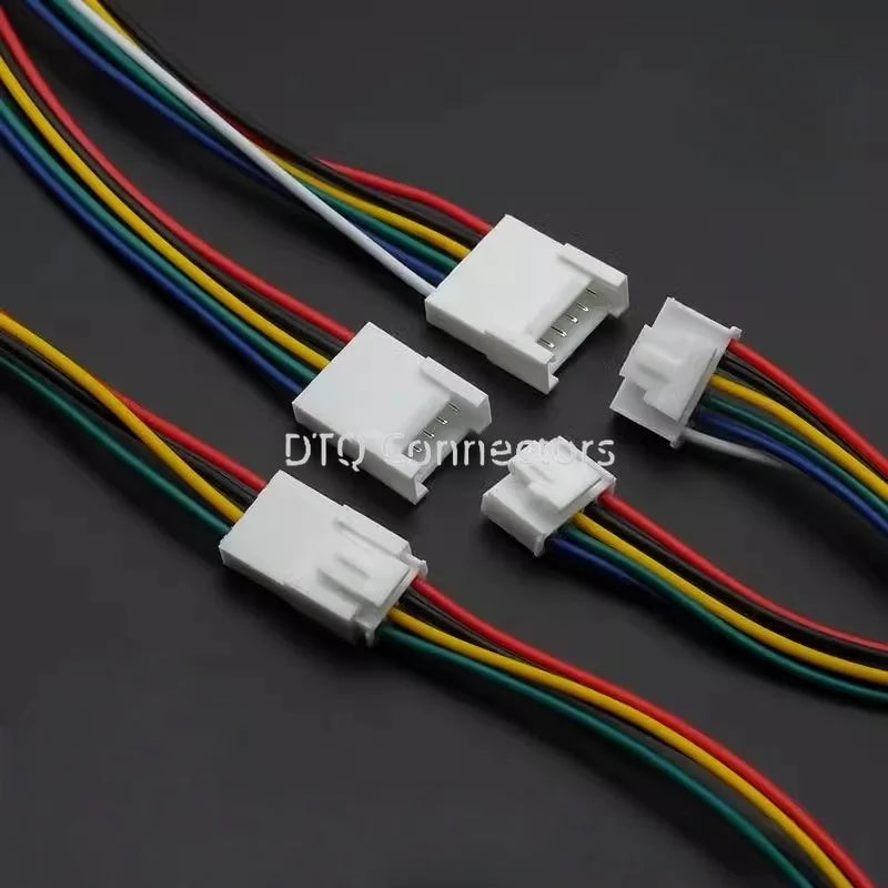 5Pair HY2.0 Plug-in Buckle Terminal Wire 2P 3P 4P 5P 6P 7P 8P Male Female 20Cm Single Ended Electronic Wire 26AWG