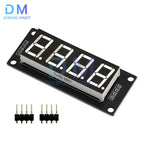 TM1637 LED Display Module for Arduino 4 Digit 7 Segment 0.56 inch Time Clock Indicator Tube Module Red Blue Green Yellow White
