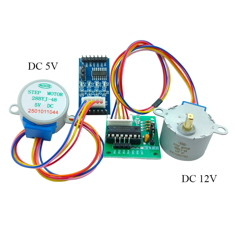 DC 5V Stepper Motor 28BYJ-48-5V / 28BYJ-48-12V DC12V 4 Phase Stepper Motor + Driver Board ULN2003 for Arduino