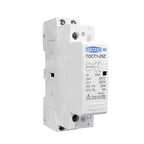 TOMZN TOCT1 2P 25A DC 12V 24V Coil 220V/230V 50/60Hz DIN Rail Household AC Modular Contactor 2NO or 1NO 1NC