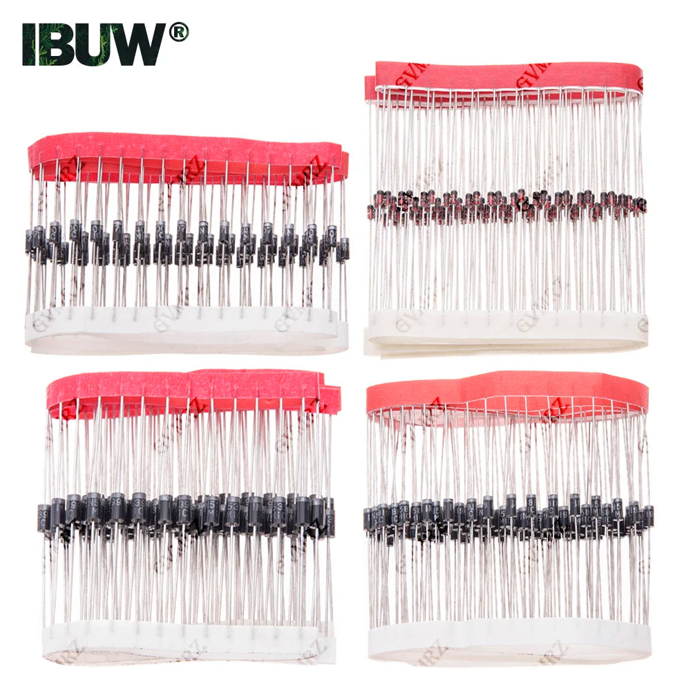 1N Series Rectifier/Schottky Diode Assortment Encapsulated Diode 1N4001 1N4007 45mil 1N4937 1N5399