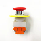 Red Mushroom Cap 1NO 1NC DPST Emergency Stop Push Button Switch AC 660V 10A Switch Equipment Lift Elevator Latching Self Lock