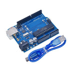 R3 ATMEGA16U2 CH340G+MEGA328P SMD Chip 16Mhz For Arduino UN0 R3 Official ATEGA328P Development board + USB CABLE One set