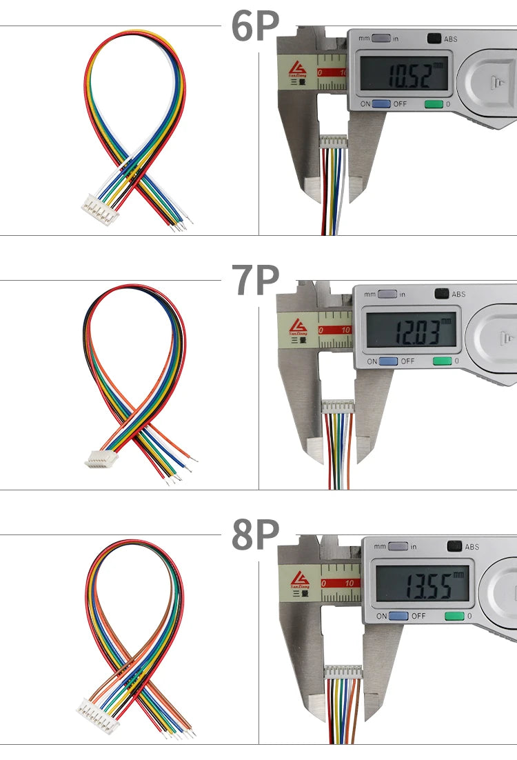 5Pcs JST ZH1.5 1.5mm Pitch Single End Wire Cable 2/3/4/5/6/7/8/9/10Pin 28AWG 10/15/20/30cm DIY Electronic Connector