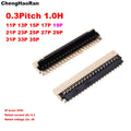 10PCS 0.3 Pitch 11P -- 71P FPC FFC Flat Cable Connector Socket For Laptop Keyboard Interface Test Board DIY 0.3MM 19P 25P 39P 45
