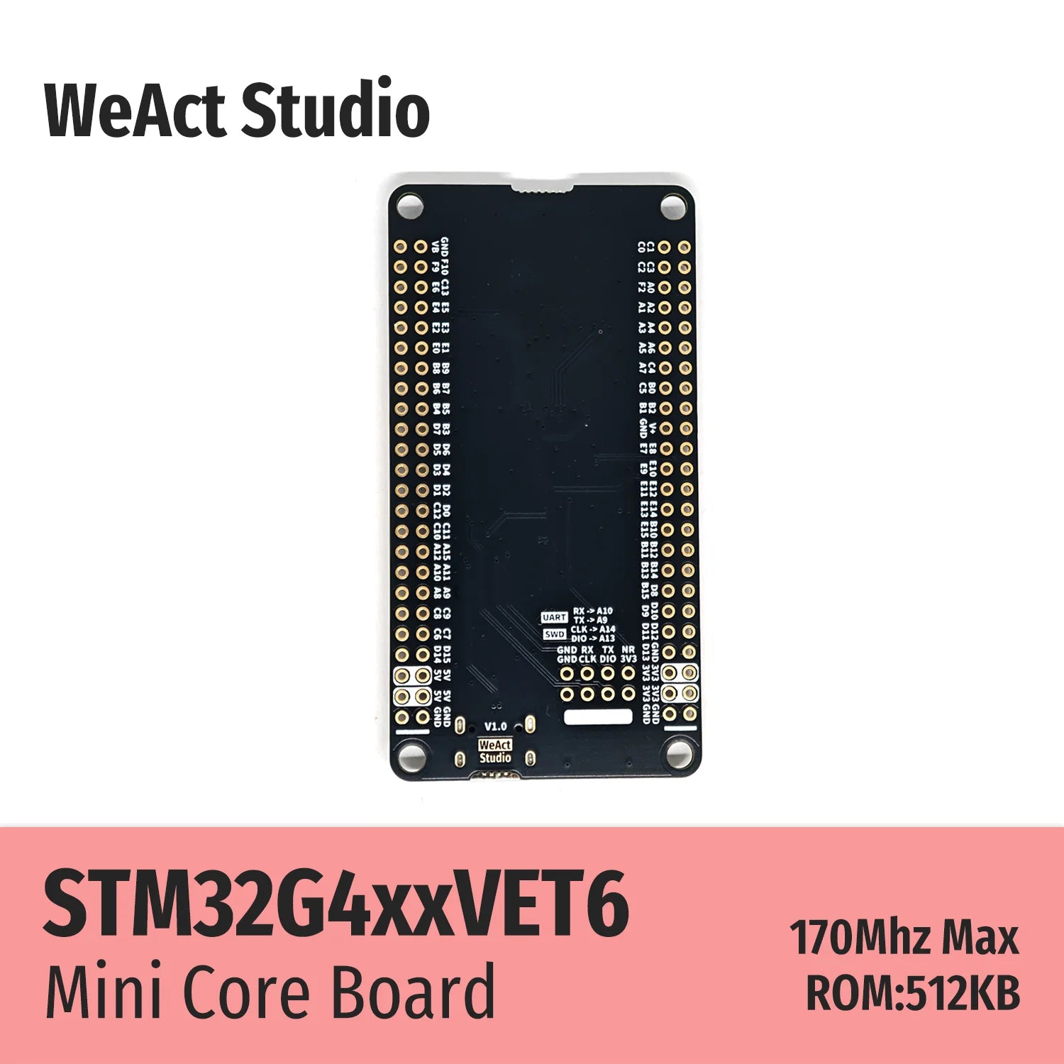 WeAct STM32G473VET6 STM32 STM32G491VET6 STM32G473 G491 Mini Core Board 170MHz 112KB/128KB RAM 512KB ROM MCU Development Board
