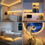 220V Dimmable COB LED Neon Strip Light With Switch/Dimmer EU Power Kit 288Led/M Waterproof 3000K 4000K 6000K Flexible Lamp Decor