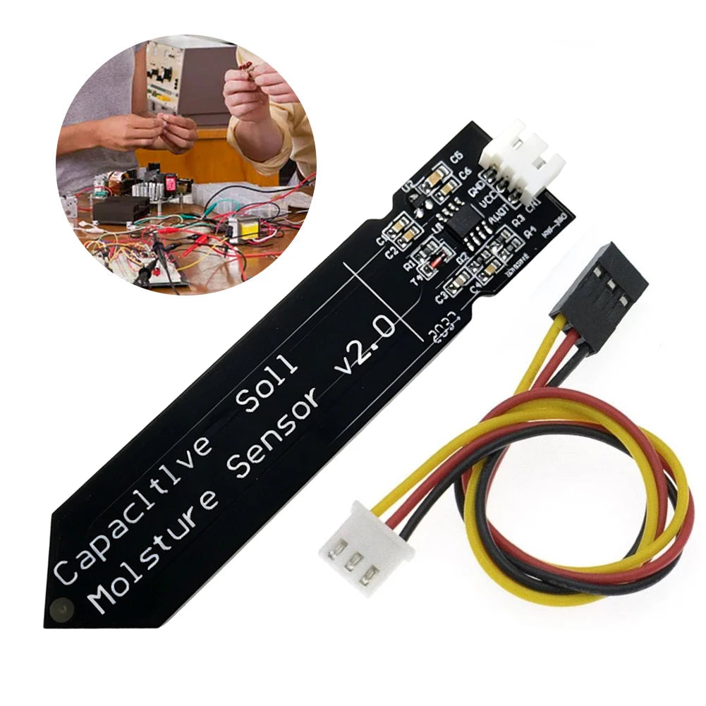 Capacitive Soil Moisture Sensor Module Corrosion Resistant Capacitive Soil Moisture Sensor Board W/ Gravity for Arduino
